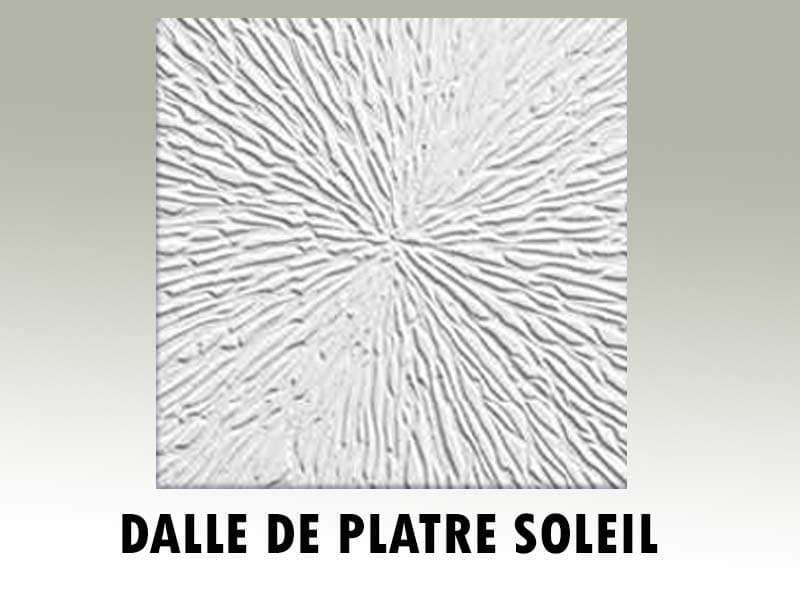 DALLE DE PLATRE SOLEIL