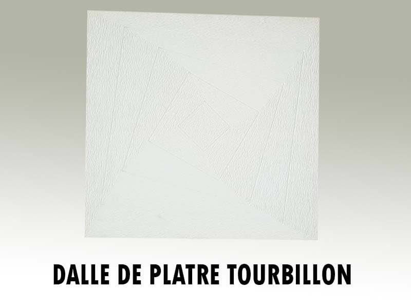 DALLE DE PLATRE TOURBILLON - Matériau de second œuvre Chada Alyasmin Maroc