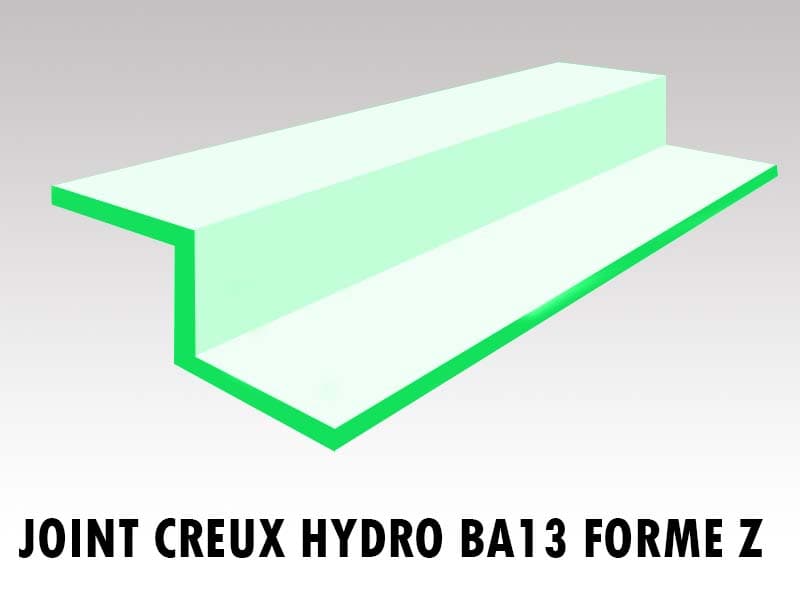 JOINT CREUX BA13 HYDROFUGE FORME Z